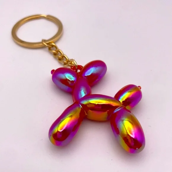 BALLOON DOG | Fuchsia 🌺| Bag Charm | Keychain (Brand New!) ✨ - Picture 4 of 8